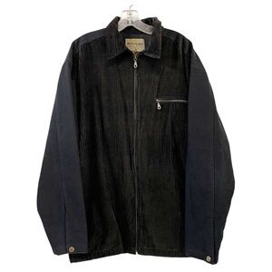 Vintage Industrial Rags Mens Sz M Corduroy Canvas Chore Barn Coat Quilted Lining